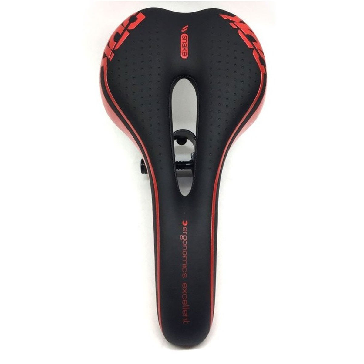 Asiento Ddk Snake Antiprostático Ruta / MTB (Rojo) - Imagen 3