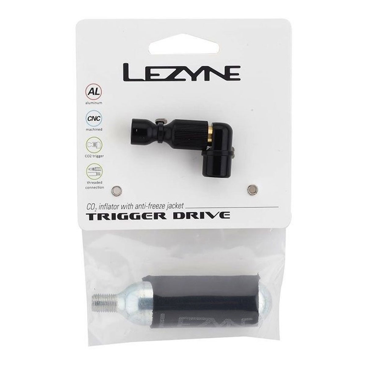 Inflador Co2 Lezyne Trigger Drive Con Garrafa (Black) - Imagen 3