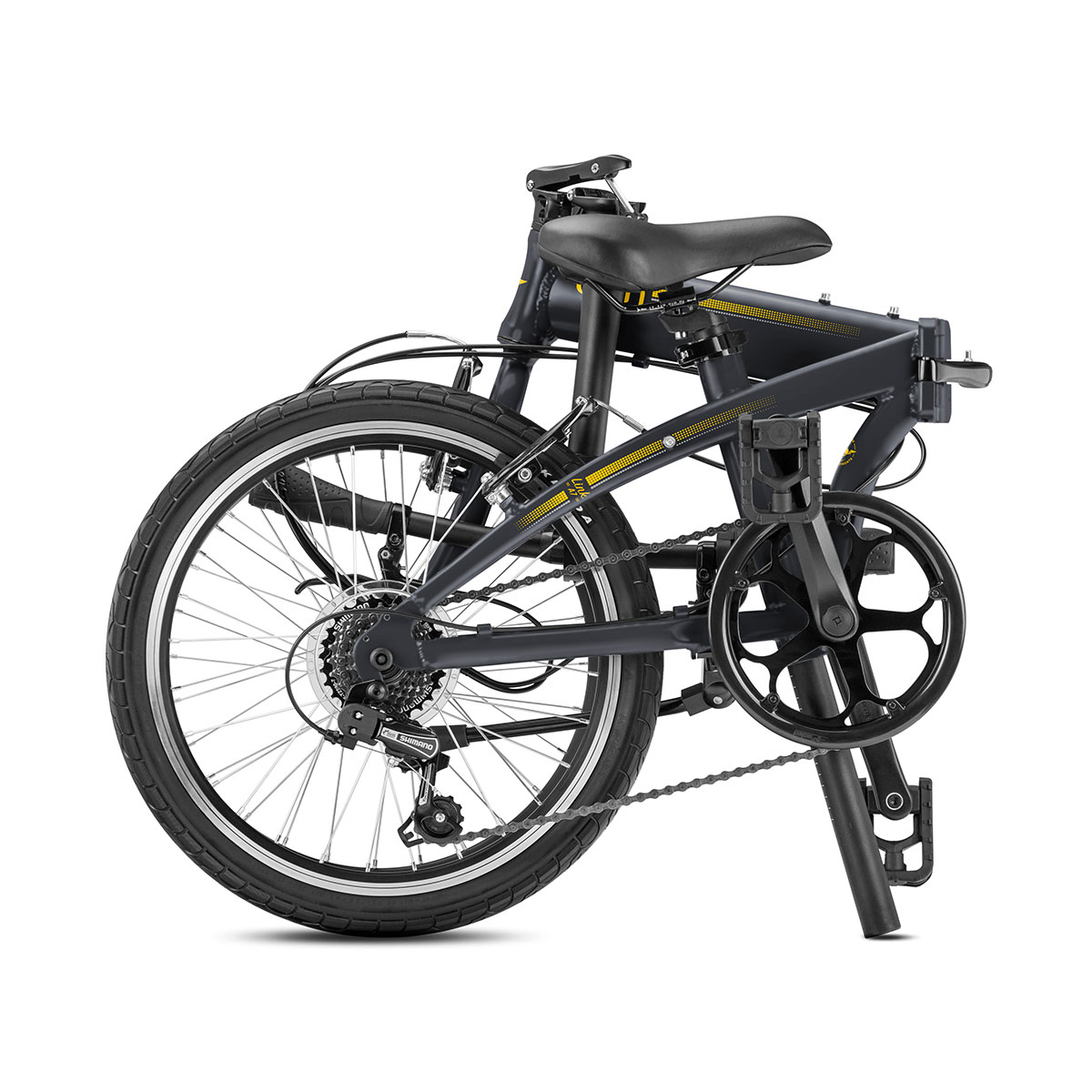 Bicicleta Plegable Urbana Tern Link A7 R20 7v (Matte Shale/Mango) - Imagen 2