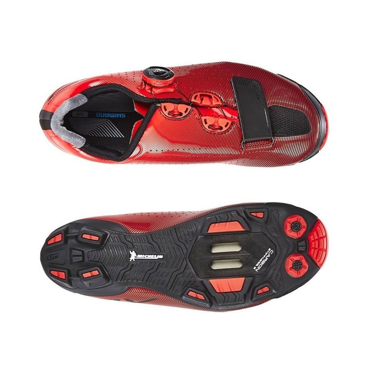 Zapatillas De MTB Shimano XC7 (Red Rouge) - Imagen 3