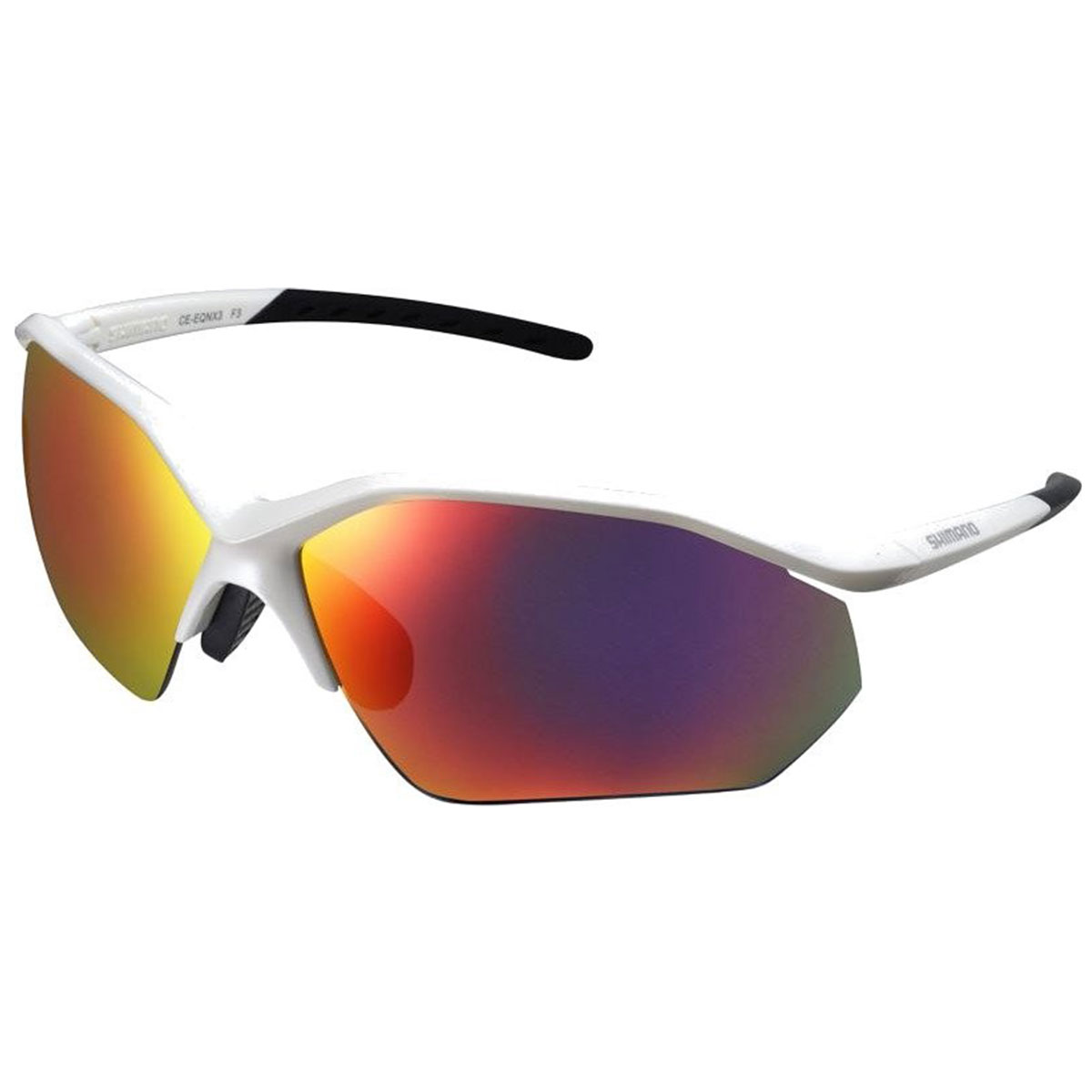 Lentes De Sol Shimano Equinox 3 Metallic White (Smoke Red MLC (N3))