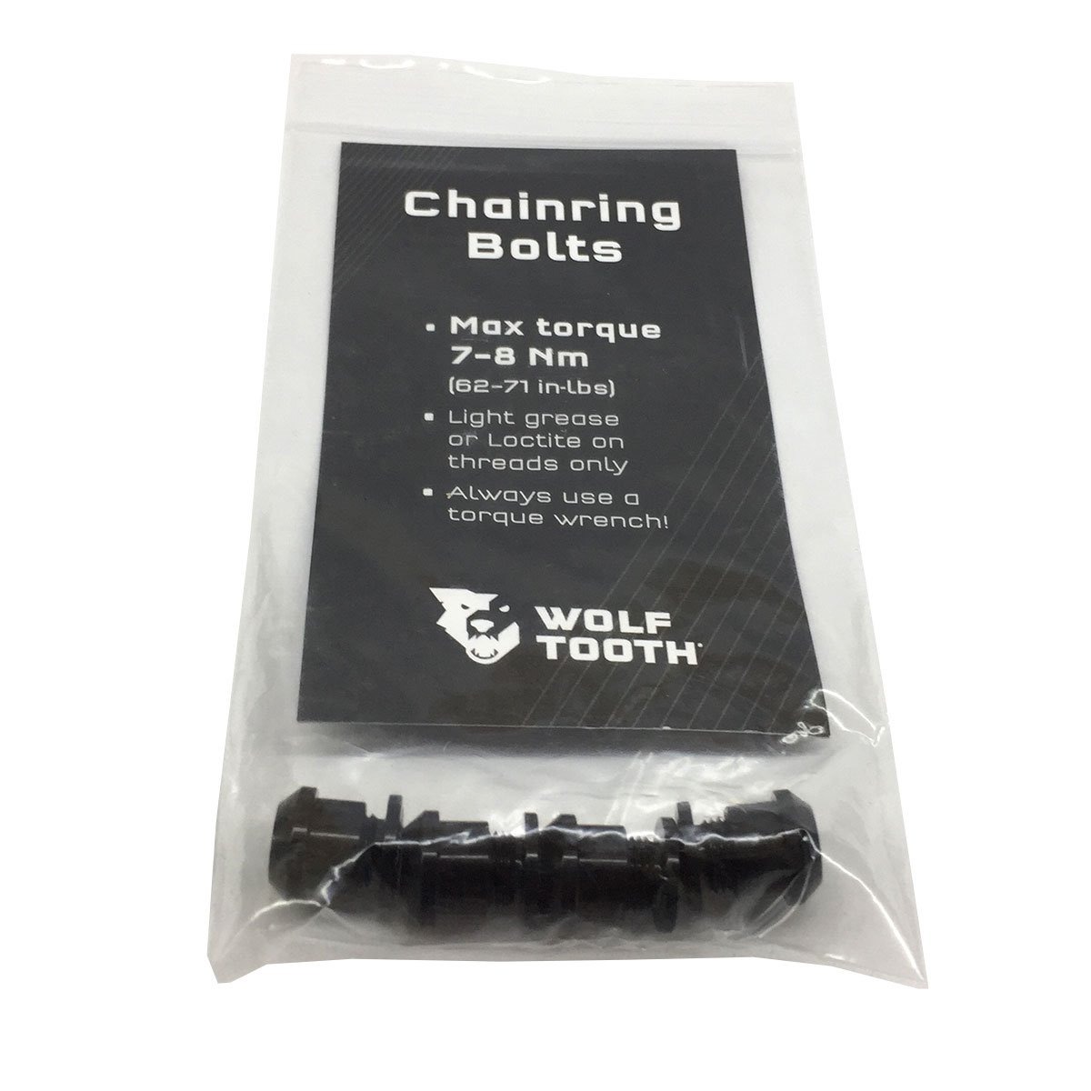 Tornillos Para Plato Wolf Tooth Chairing Bolts 4 (Negro) - Imagen 2