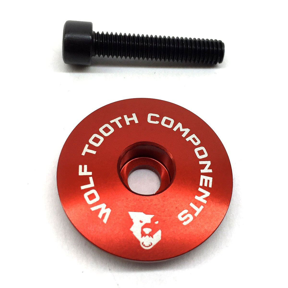 Wolf Tooth Ultralight Stem Cap And Bolt (Rojo)