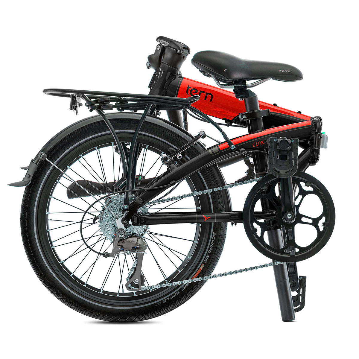 Bicicleta Plegable Urbana Tern D8 R20 8v (Black / Red) - Imagen 2