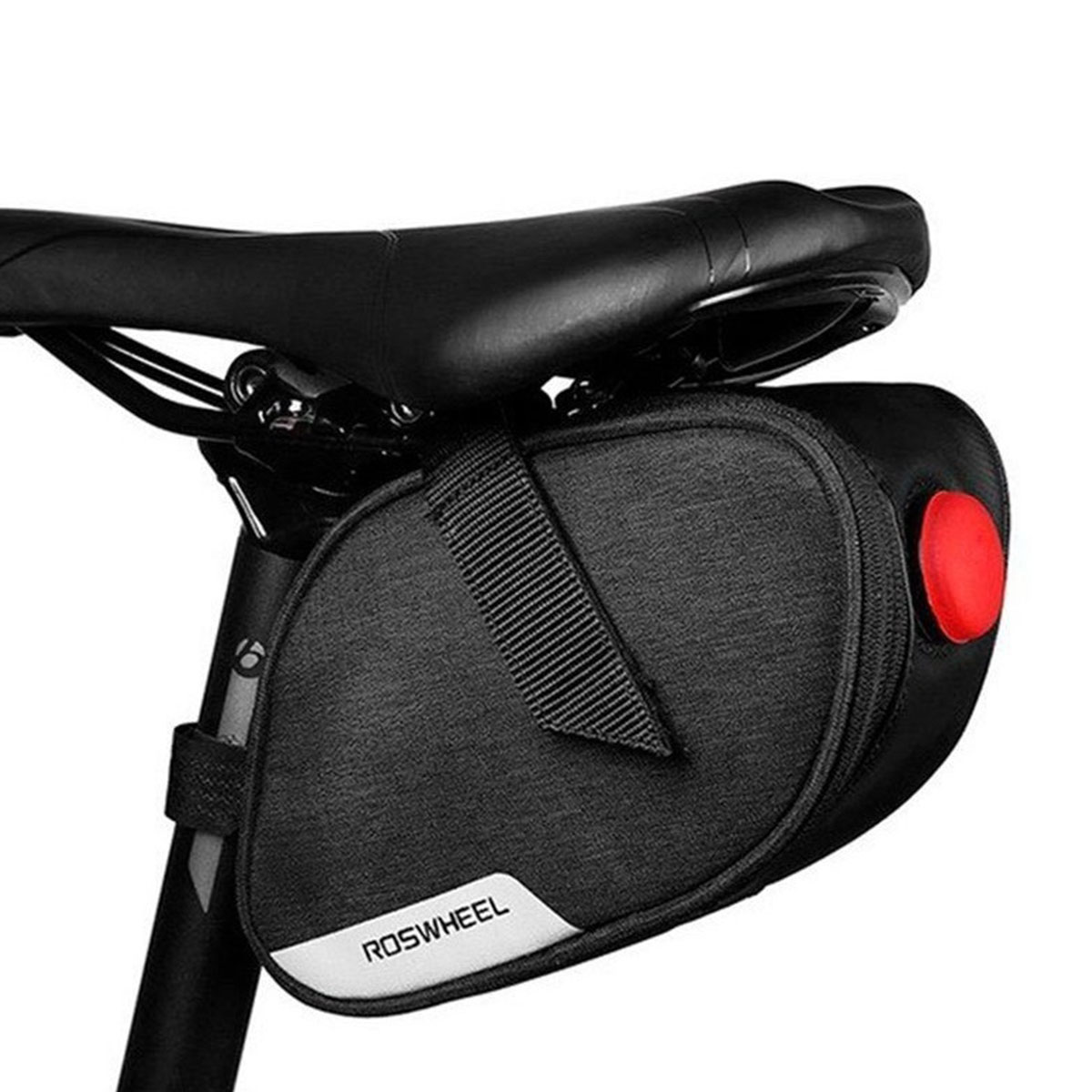 Bolso Bicicleta Roswheel Saddle Bag Luz Led - Imagen 2