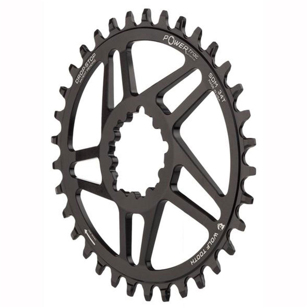Monoplato Wolf Tooth Dm Sram 3mm Elliptical (34t) - Imagen 2