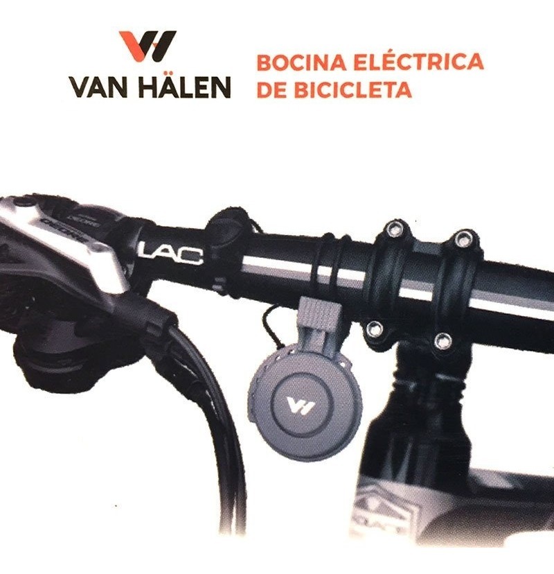 Timbre Bocina Eléctrica Bicicleta Van Halen Usb (Negra) - Imagen 2