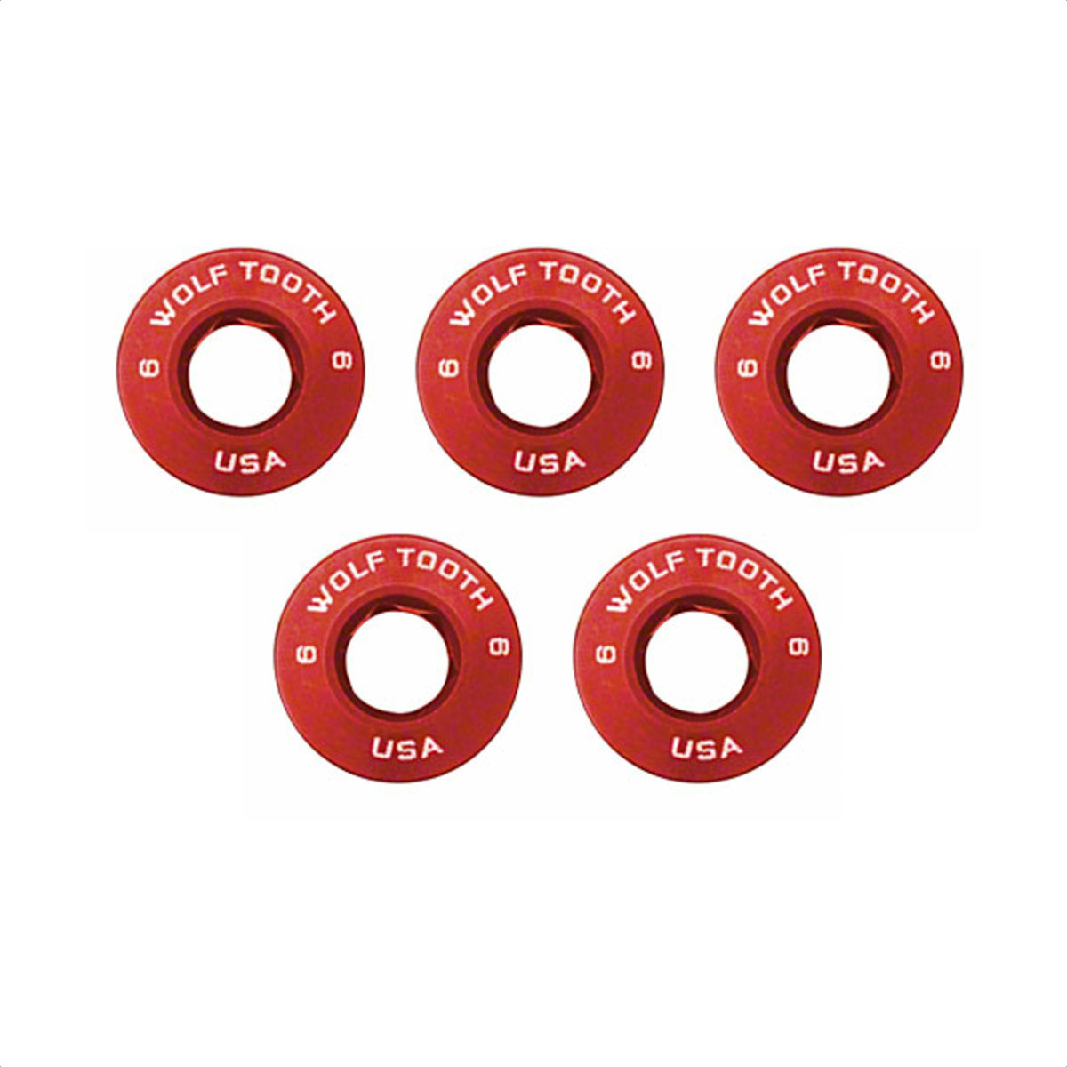 Tornillos Para Plato Wolf Tooth Chairing Bolts 5 (Rojos) - Imagen 2