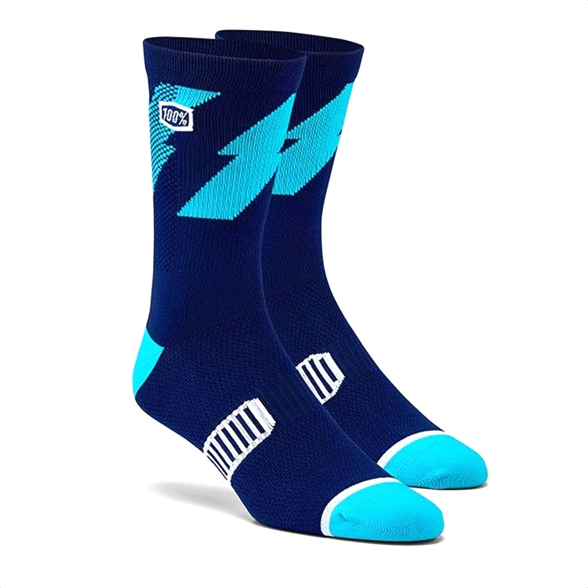 Medias Ciclismo 100% Bolt Performance Crew 6" (Navy)