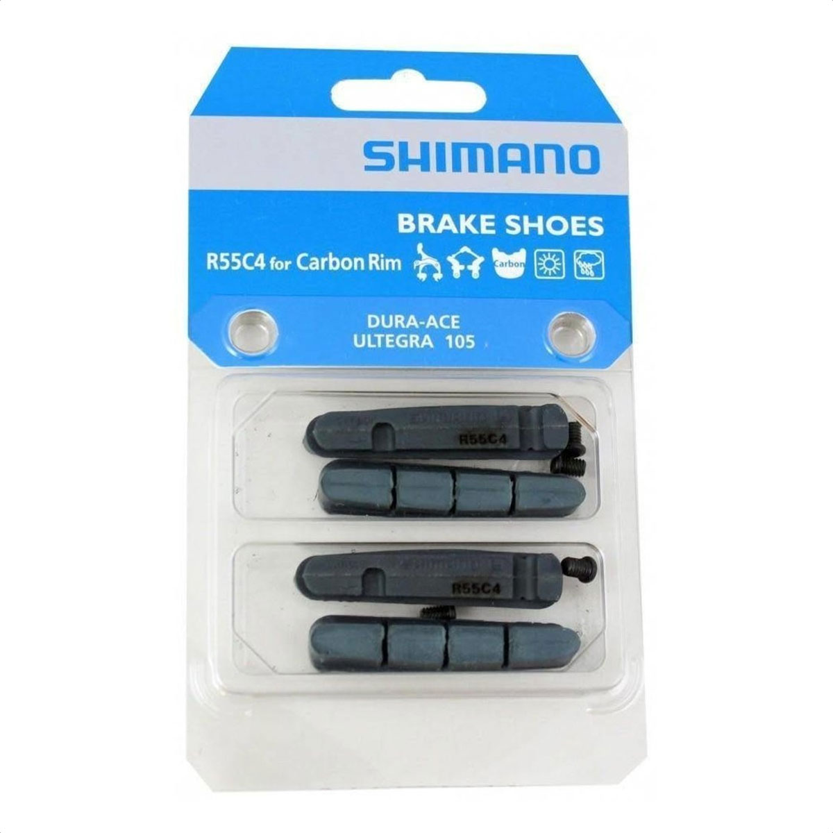 Patines De Freno Shimano R55c4 Para Carbono X2 - Imagen 3