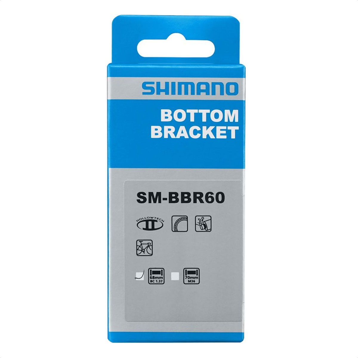 Caja Pedalera Shimano SM-BBR60 68mm BC 1.37 Inglesa - Imagen 3