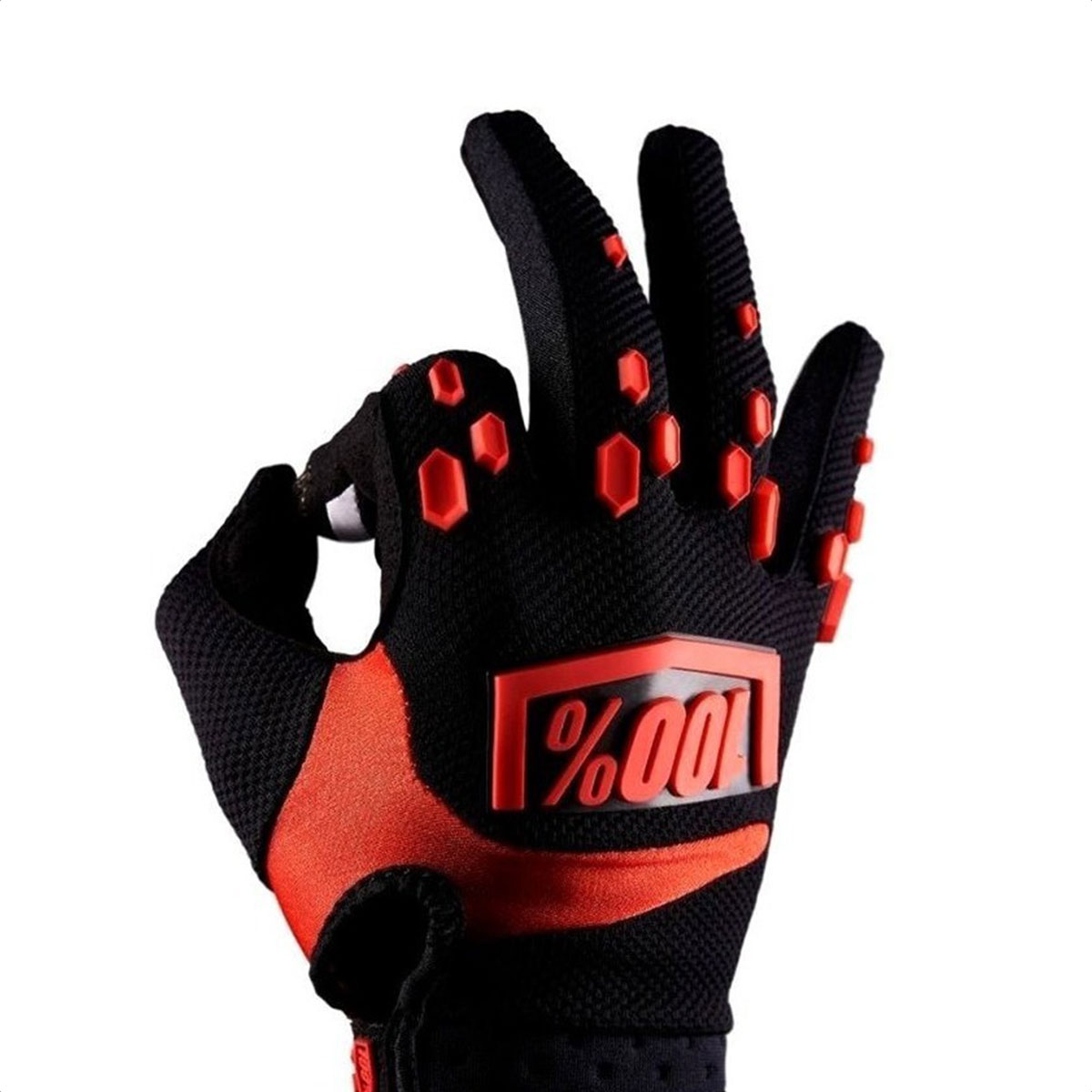 Guantes 100% Ride100percent Airmatic 2018 (Black/Red) - Imagen 3