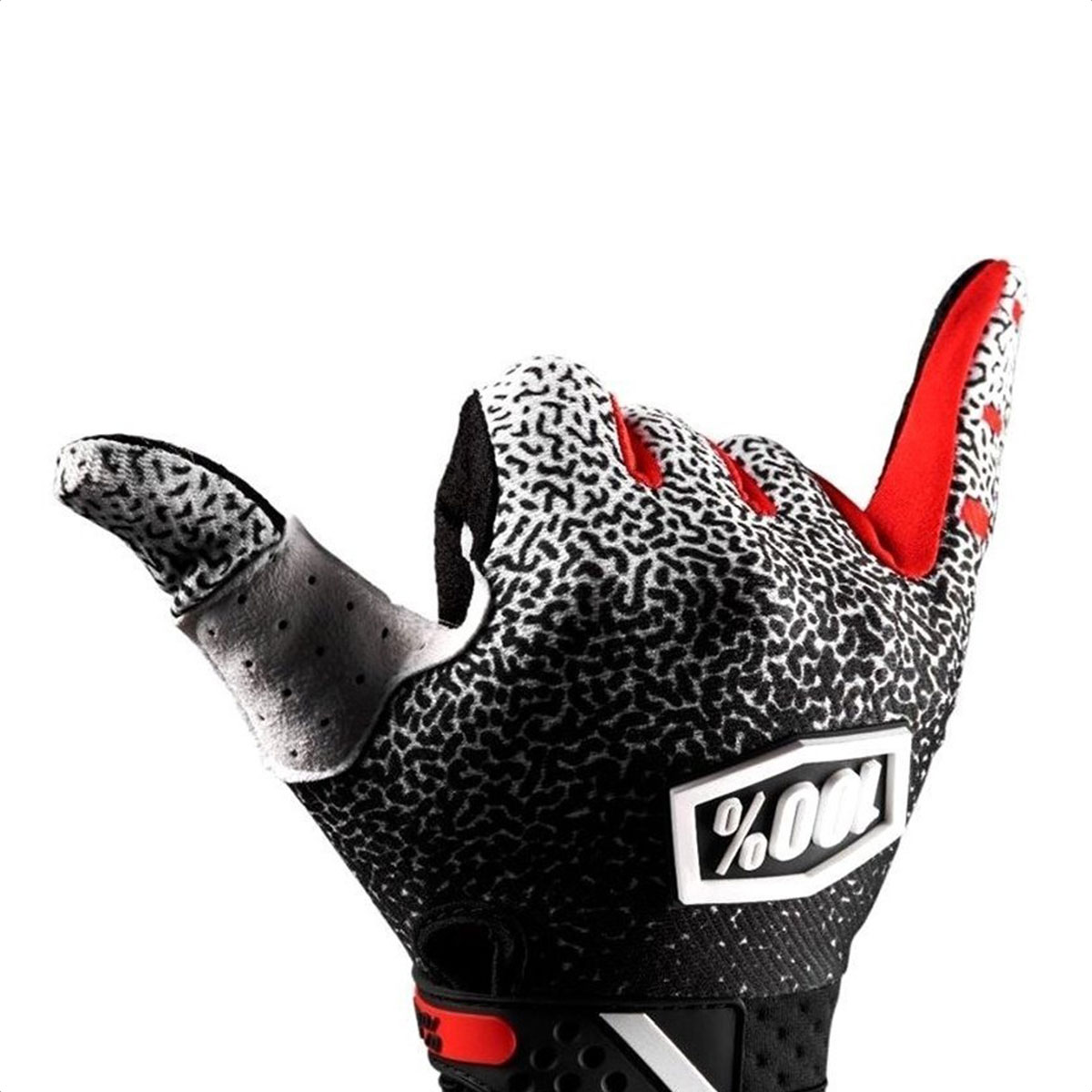 Guantes 100% Ride100percent Ridefit 2018 (Black/White) - Imagen 3