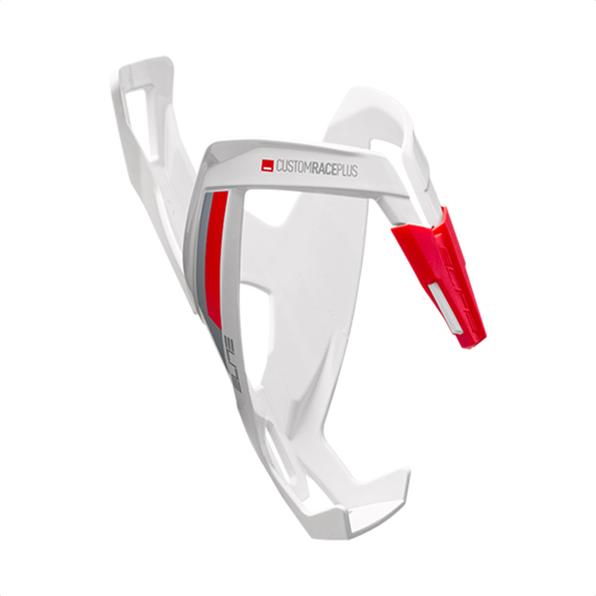 Portacaramañola Elite Custom Race Plus (White Glossy - Red Graphic )