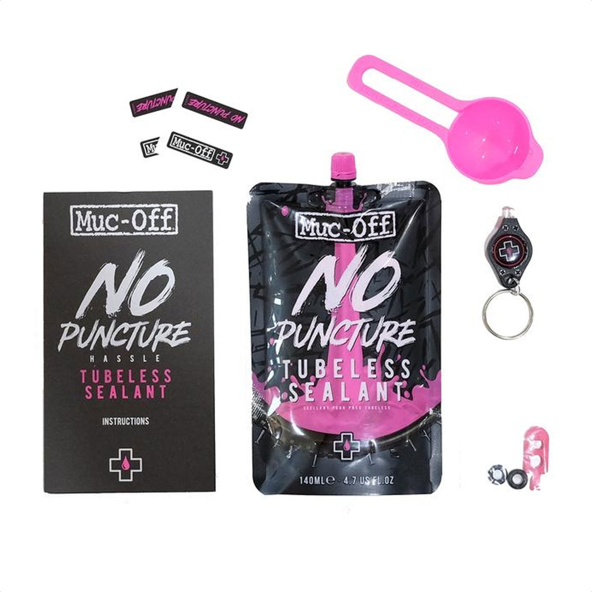 Sellador Muc-off No Puncture Hassle Tubeless Kit (140ml) - Imagen 2
