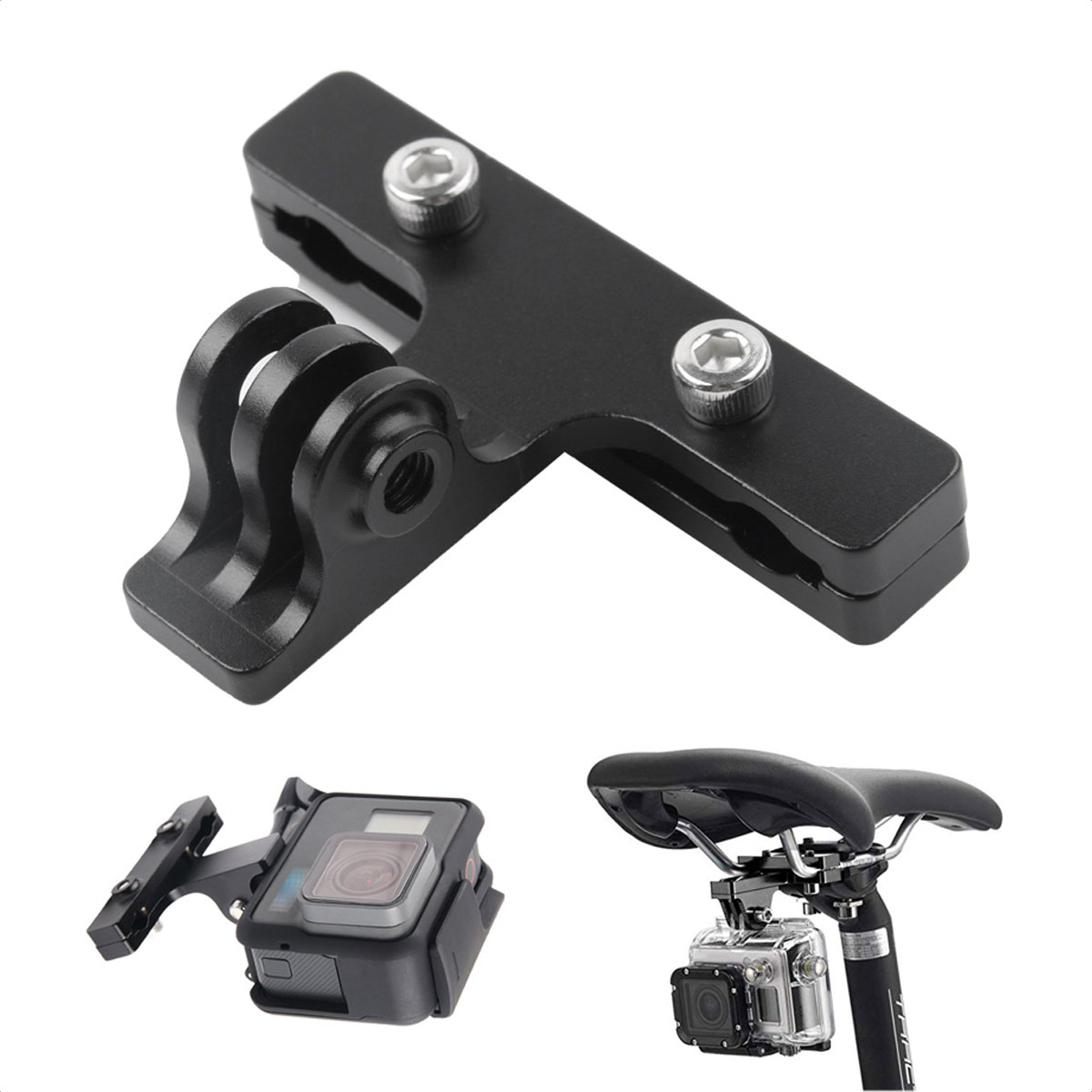 Soporte Gopro Bici Pro Saddlerail Camera Mount - Imagen 2