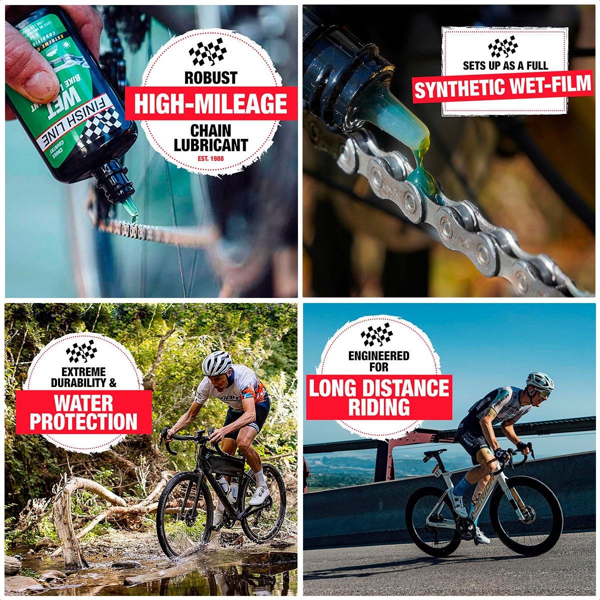 Lubricante Cadena Finish Line Húmedo (60ml) - Imagen 3