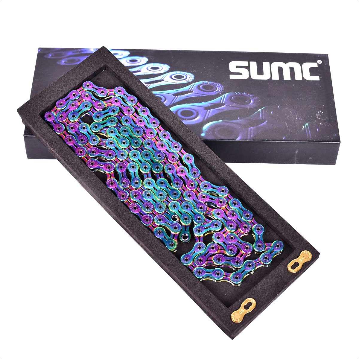 Cadena Sumc SL12 Rainbow Shimano Sram 12v - Imagen 3