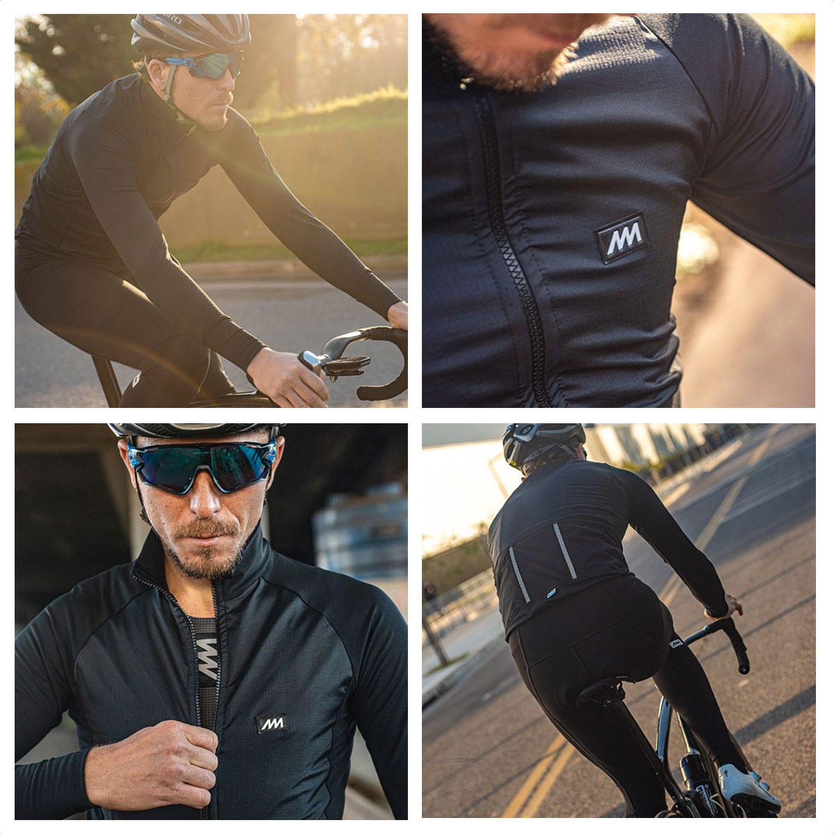 Campera Ciclismo Magenta 2.9 Frizada Con Rompeviento (Negro/Negro) - Imagen 3