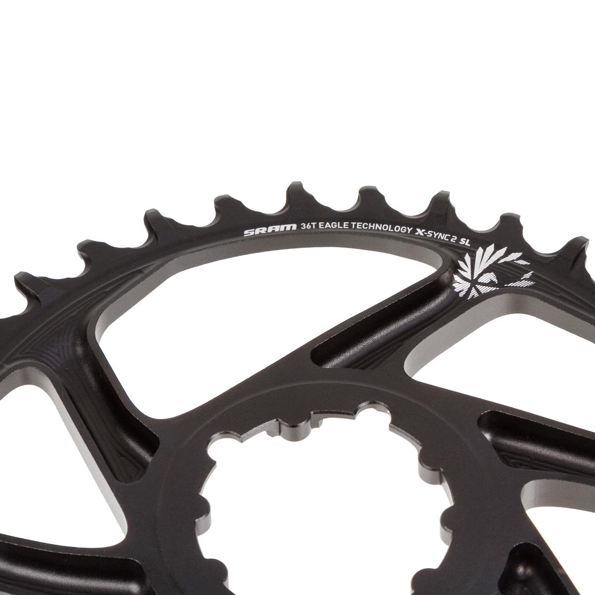 Monoplato Sram Eagle Black X-sync Oval 3mm (36t) - Imagen 2