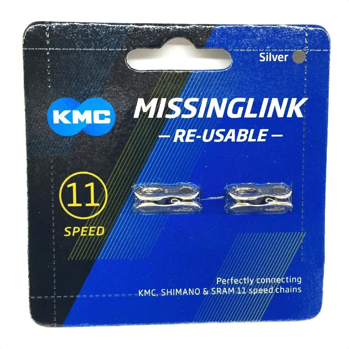 Conector De Cadena KMC Missing Link 11v X2 (Silver) - Imagen 3