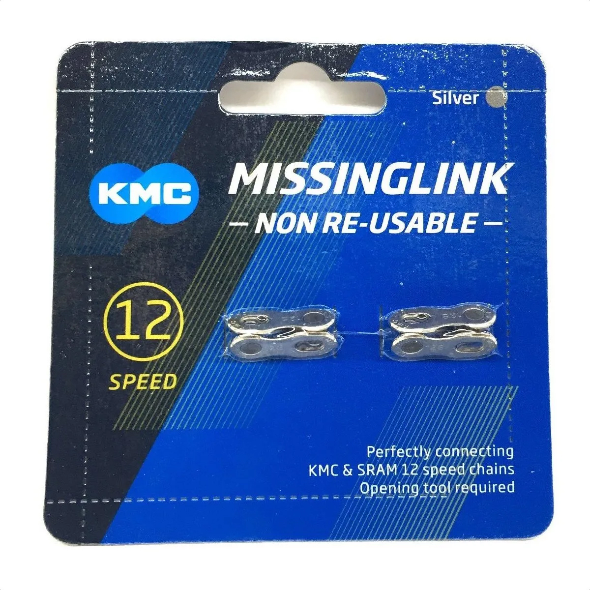 Conector De Cadena KMC Missing Link 12v X2 (Silver) - Imagen 3