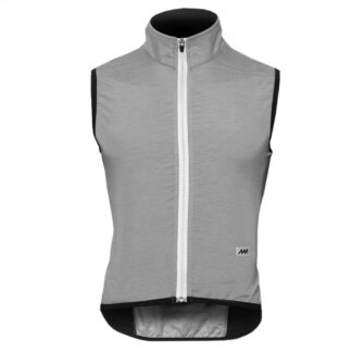 Chaleco Rompeviento Ciclismo Magenta Pocket (Gris)