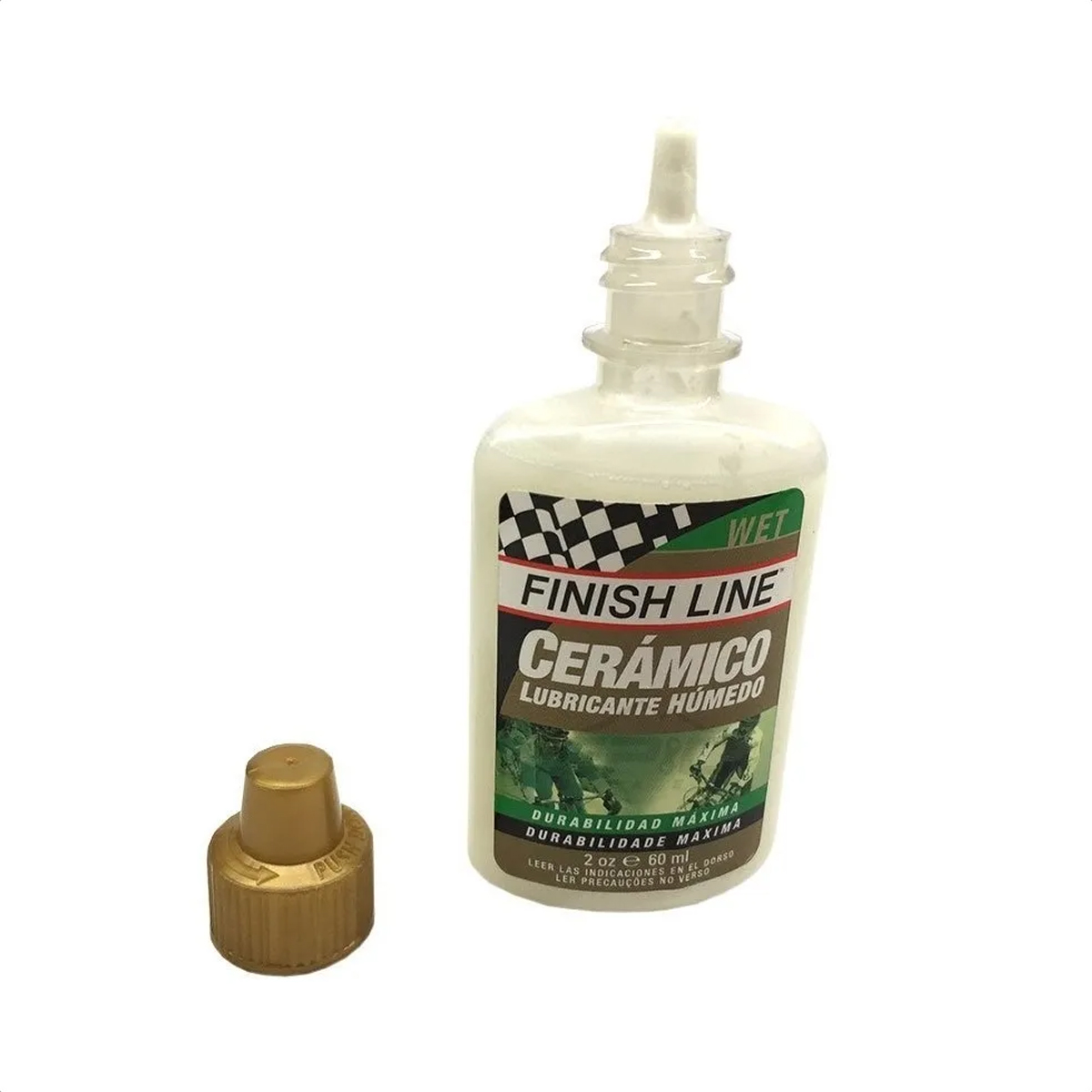 Lubricante Cadena Finish Line Cerámico Wet (60ml) - Imagen 2