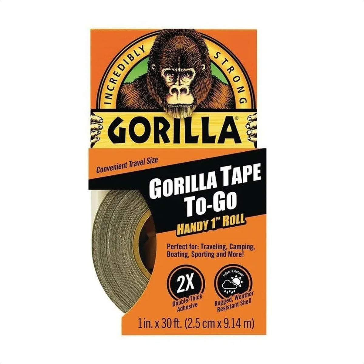 Cinta Para Tubelizar Gorilla Tape To - Go 25mm x 9.1mts (Black) - Imagen 3