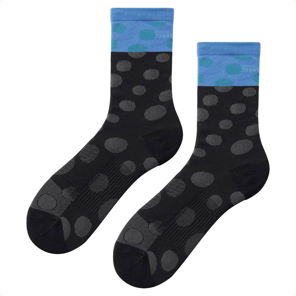 Medias Ciclismo Shimano Original Tall Socks (Black/Gray Dot)