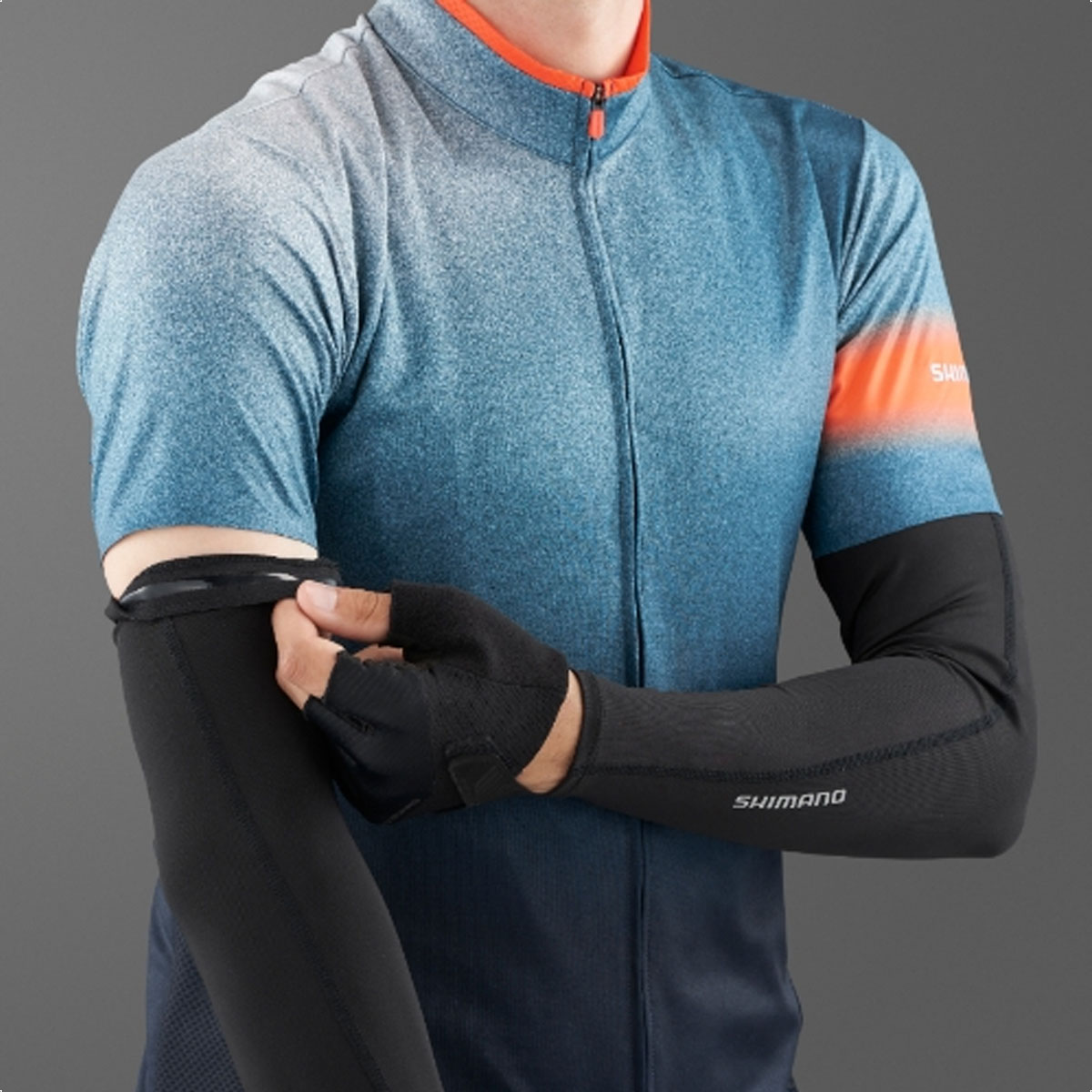 Mangas Ciclismo Shimano Sun Block Arm Sleeve (Black) - Imagen 3