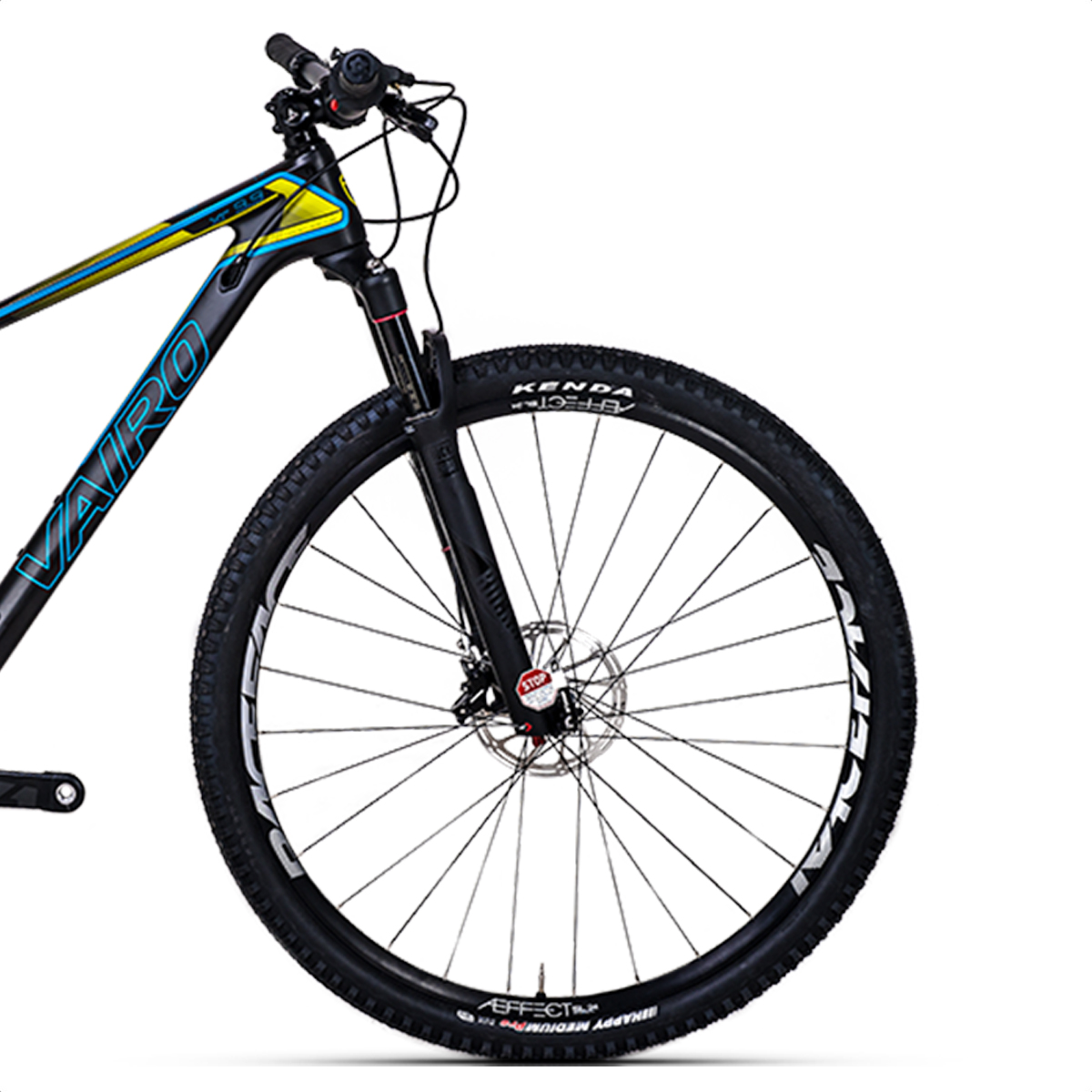 Bicicleta Mtb Vairo XR 9.9 Sram XX1 Eagle R29 (Negro/Cyan/Amarillo) - Imagen 3