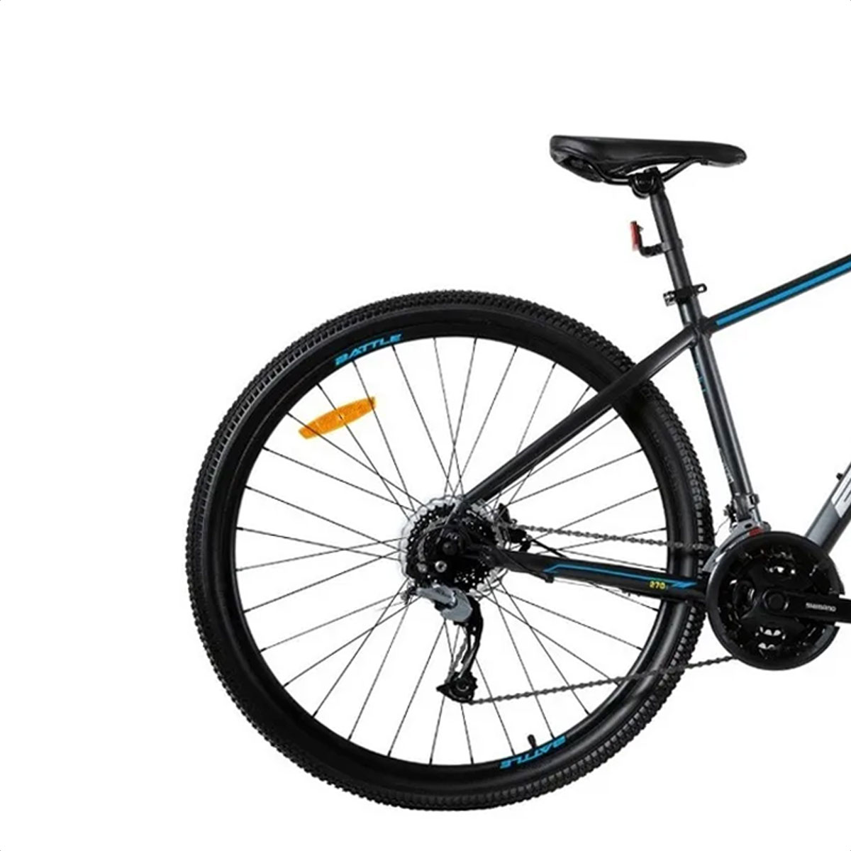 Bicicleta Mtb Battle 270H Shimano Acera R29 (Negro Mate/Celeste) - Imagen 2