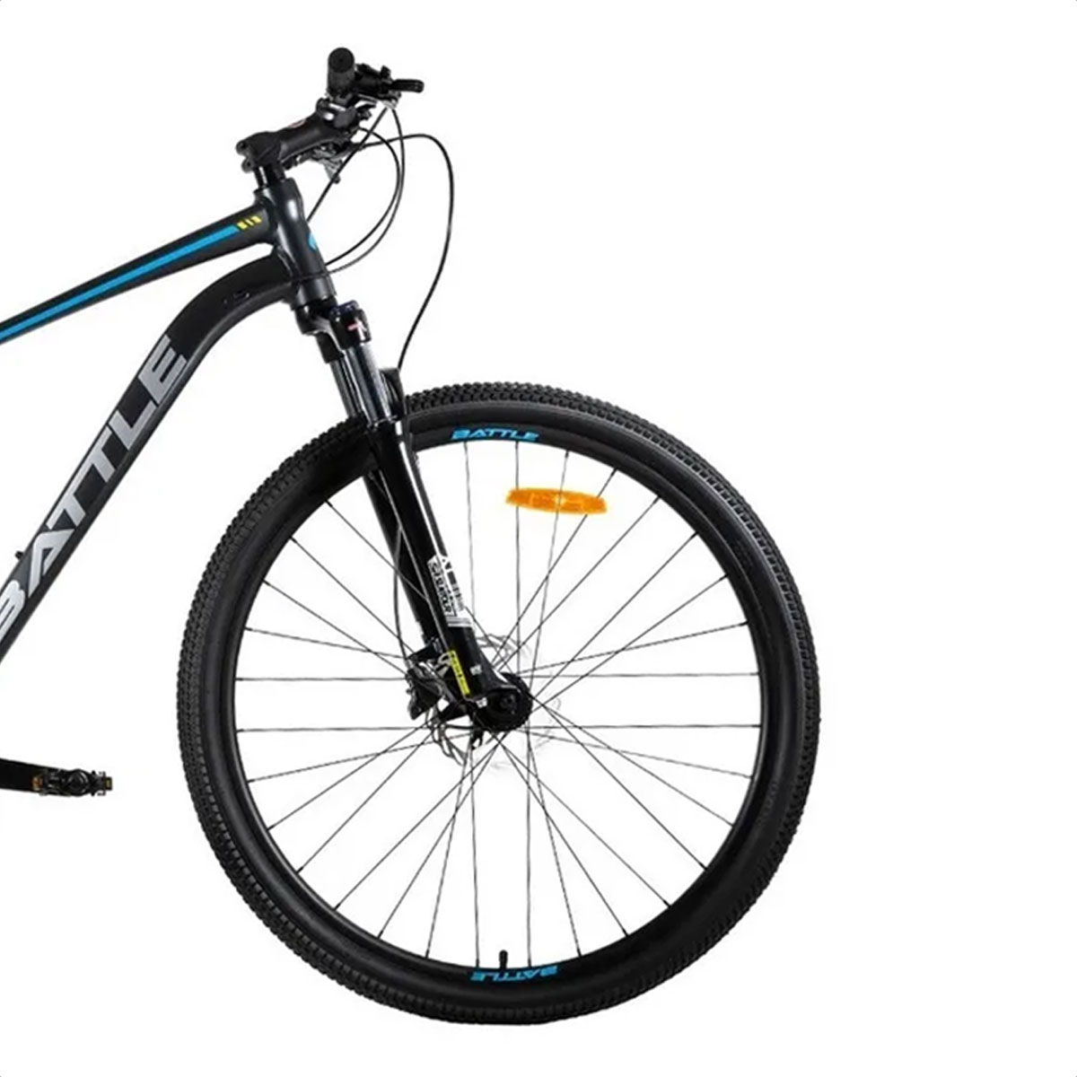 Bicicleta Mtb Battle 270H Shimano Acera R29 (Negro Mate/Celeste) - Imagen 3