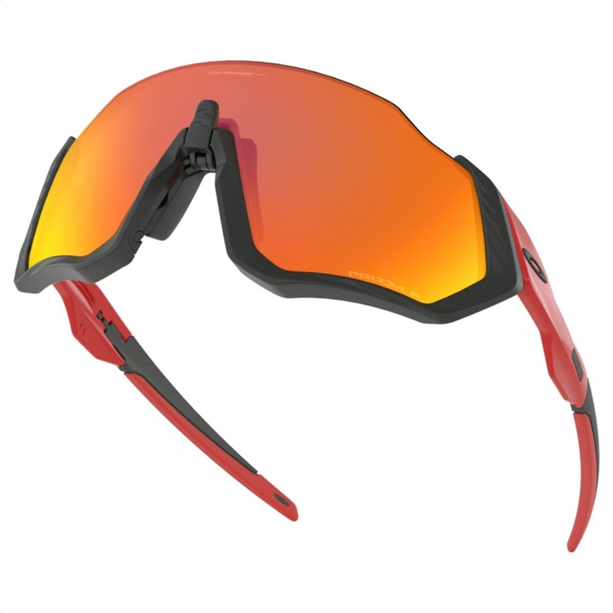 Lentes De Sol Oakley Flight Jacket Polarized (Matte Black Redline - Prizm Ruby Polarized) - Imagen 3