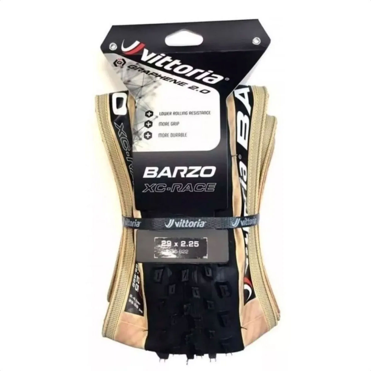 Cubierta Vittoria Barzo Xc-race 29x2.25 (Tan/Black/Black) - Imagen 3
