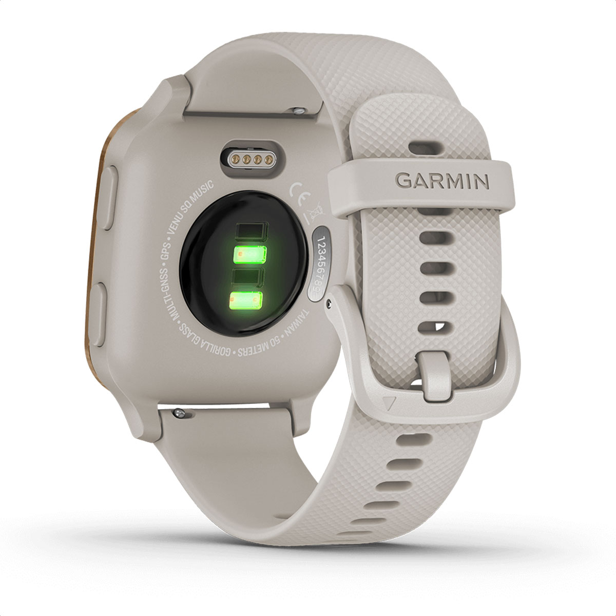 Reloj Smartwatch Garmin Venu SQ Music (Light Sand/Rose Gold) - Imagen 3