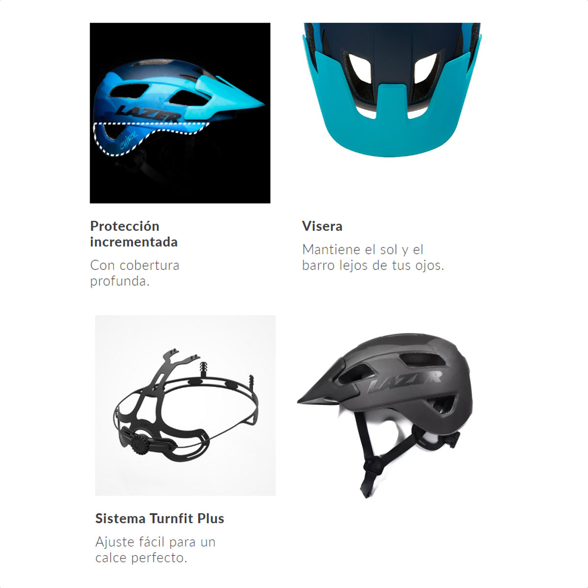 Casco Lazer Chiru Mtb Trail Off Road (Matte Red) - Imagen 3