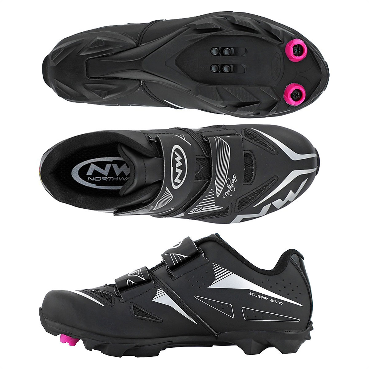 Zapatillas De MTB Northwave Elisir Evo Womens (Black) - Imagen 2