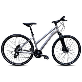 Bicicleta Urbana Zenith CIMA WMN - Suspensión - 2x8v - R28 (Plateado Mate)