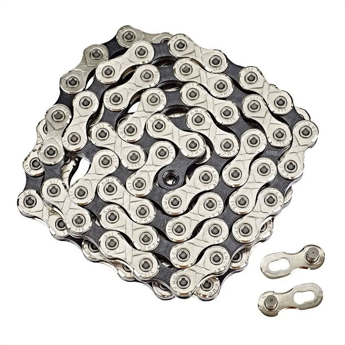 Cadena KMC X12 Eagle 126L 12v (Silver/Black) - Imagen 2