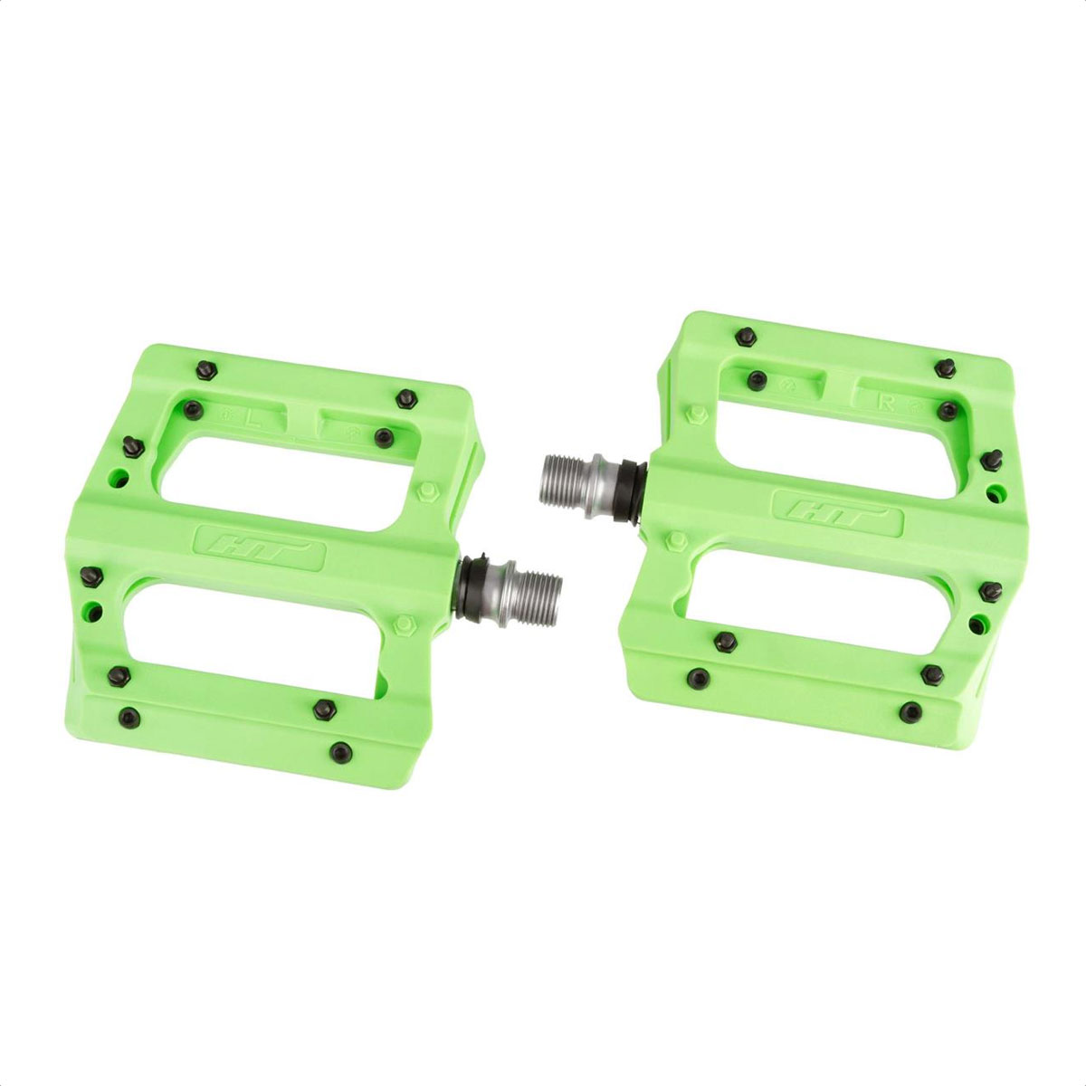 Pedales Plataforma HT Nano PA12A Mtb Dh Freeride (Green) - Imagen 2
