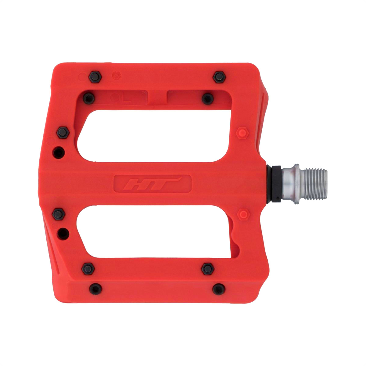 Pedales Plataforma HT Nano PA12A Mtb Dh Freeride (Red)