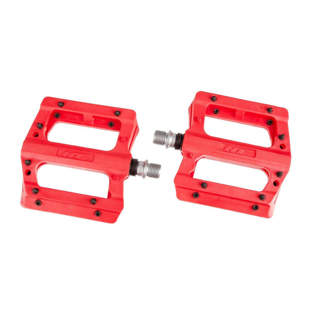 Pedales Plataforma HT Nano PA12A Mtb Dh Freeride (Red) - Imagen 2