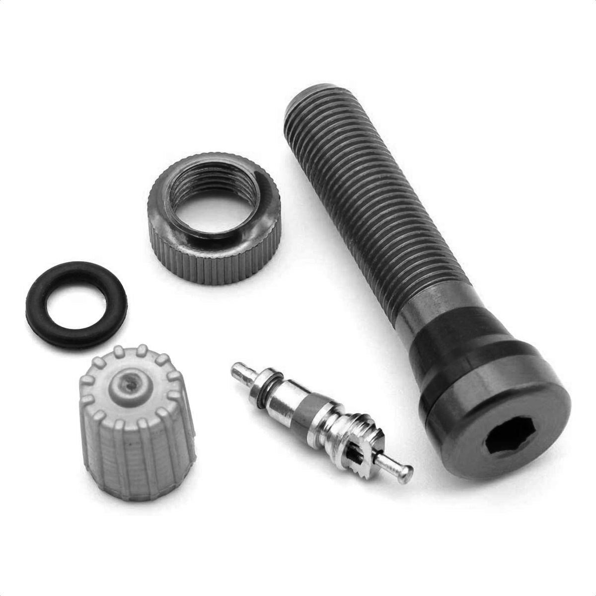 Válvulas Schrader Tubeless Encore Aluminio 40mm (Negro) - Imagen 3