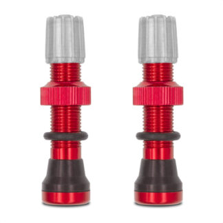 Válvulas Schrader Tubeless Encore Aluminio 40mm (Rojo)