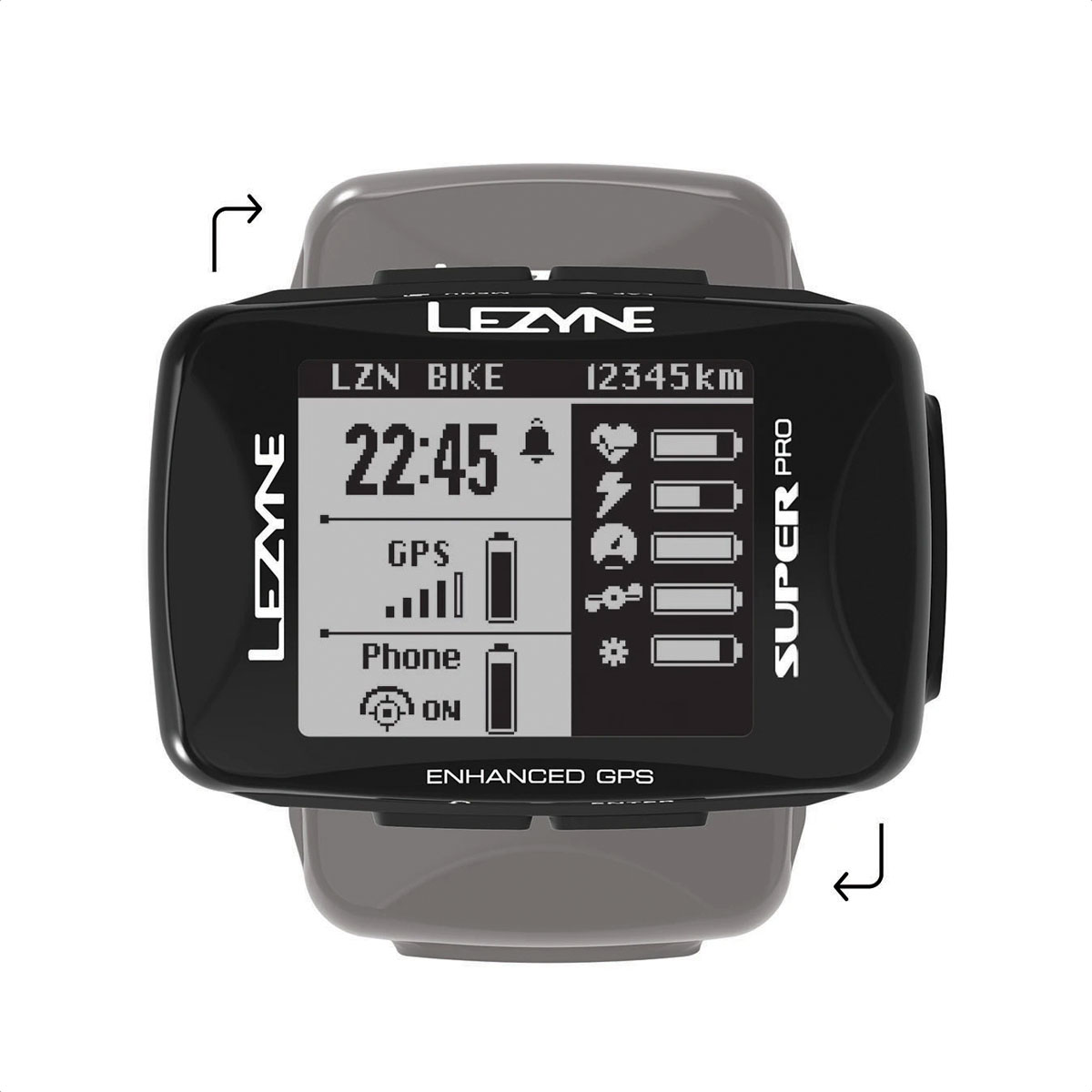 Ciclocomputadora GPS Lezyne Super Pro HR / Pro SC Loaded