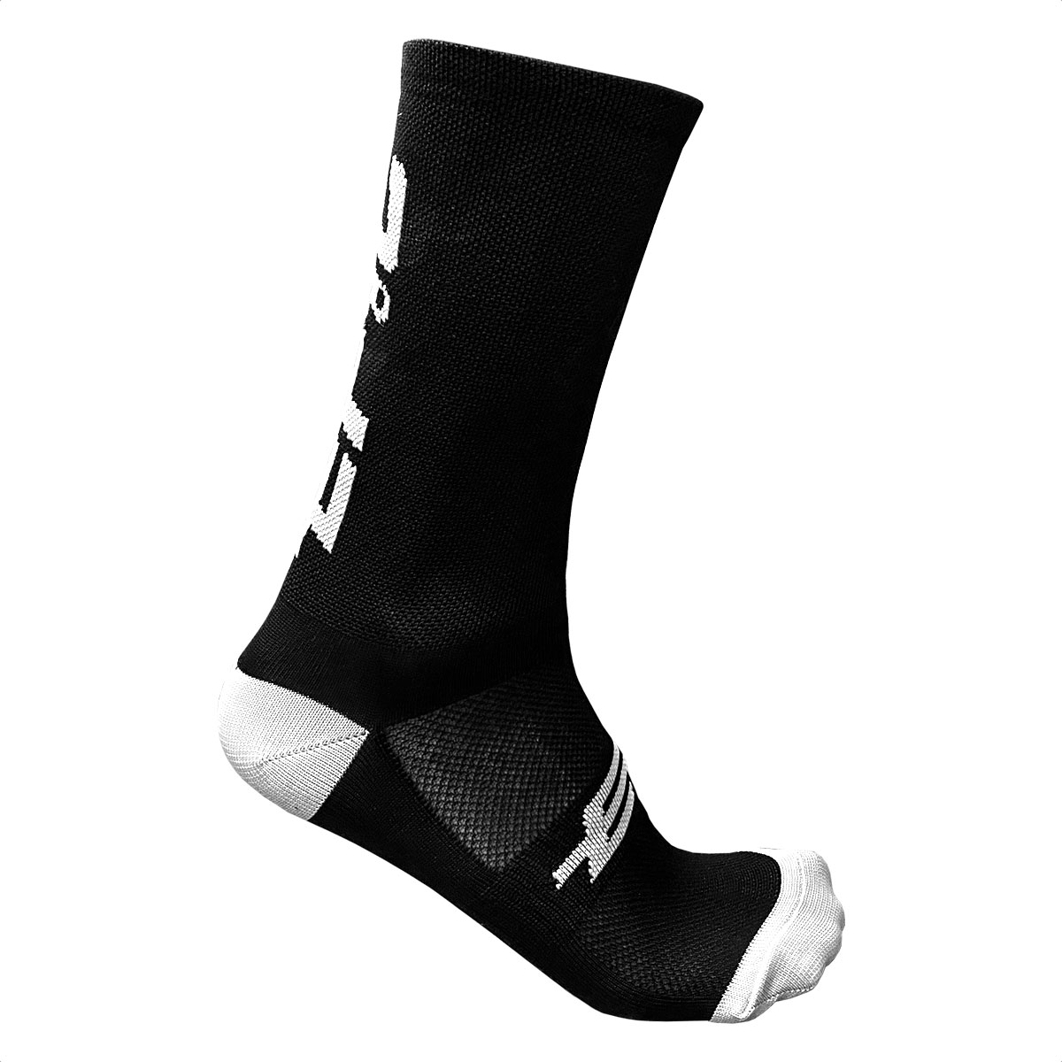 Medias Ciclismo Epic Bikes Caña Alta (Negro Logo Blanco) - Imagen 3