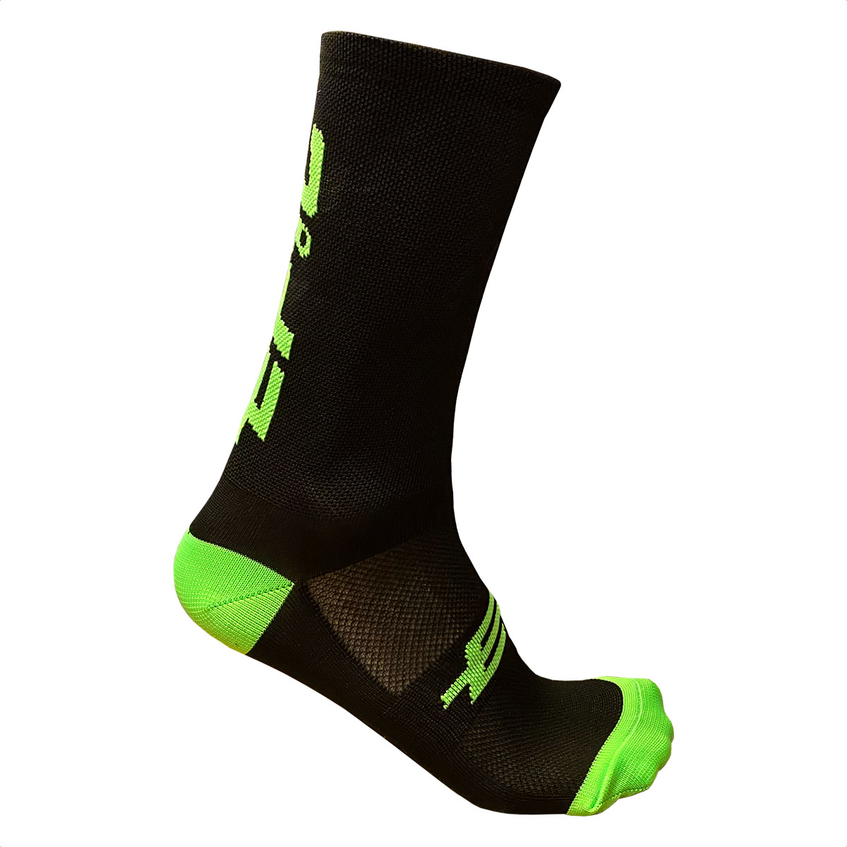Medias Ciclismo Epic Bikes Caña Alta (Negro Logo Verde) - Imagen 3
