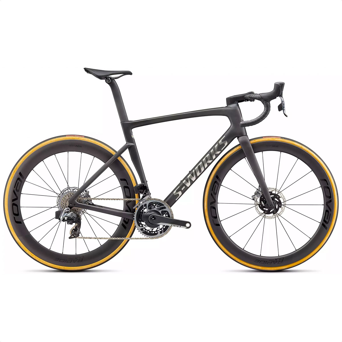 S-Works Tarmac SL7 - SRAM Red eTap AXS 2022 (Satin Carbon/Spectraflair Tint/Gloss Brushed Chrome)